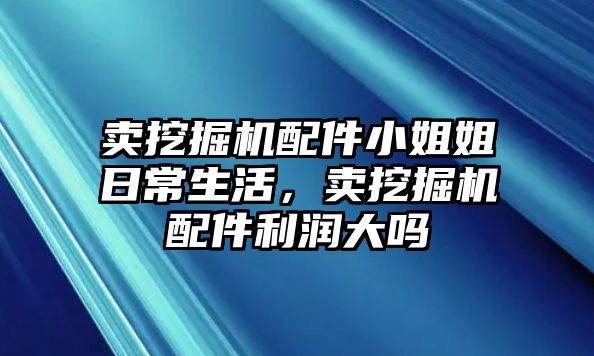 賣挖掘機(jī)配件小姐姐日常生活，賣挖掘機(jī)配件利潤大嗎