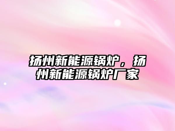 揚州新能源鍋爐，揚州新能源鍋爐廠家