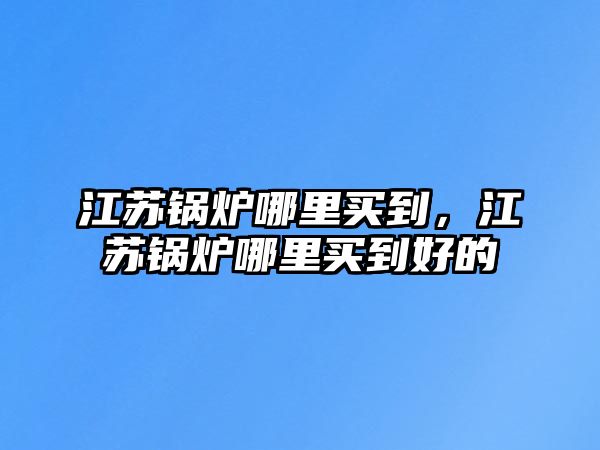 江蘇鍋爐哪里買到，江蘇鍋爐哪里買到好的