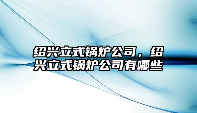 紹興立式鍋爐公司，紹興立式鍋爐公司有哪些