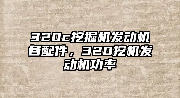 320c挖掘機發(fā)動機各配件，320挖機發(fā)動機功率