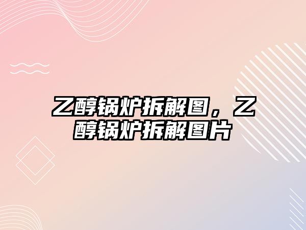 乙醇鍋爐拆解圖，乙醇鍋爐拆解圖片