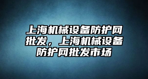 上海機(jī)械設(shè)備防護(hù)網(wǎng)批發(fā)，上海機(jī)械設(shè)備防護(hù)網(wǎng)批發(fā)市場