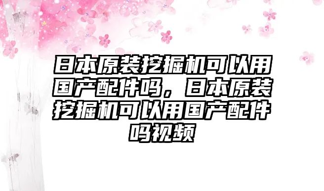 日本原裝挖掘機(jī)可以用國產(chǎn)配件嗎，日本原裝挖掘機(jī)可以用國產(chǎn)配件嗎視頻