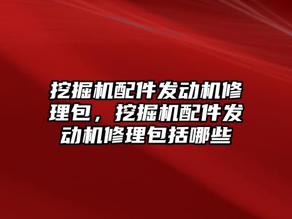 挖掘機配件發(fā)動機修理包，挖掘機配件發(fā)動機修理包括哪些