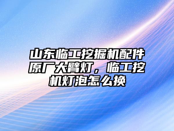 山東臨工挖掘機配件原廠大臂燈，臨工挖機燈泡怎么換