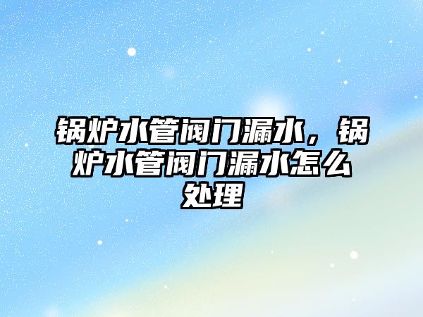 鍋爐水管閥門漏水，鍋爐水管閥門漏水怎么處理