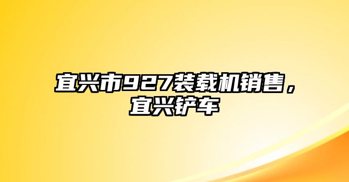 宜興市927裝載機銷售，宜興鏟車