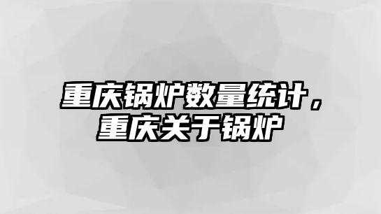 重慶鍋爐數(shù)量統(tǒng)計，重慶關于鍋爐