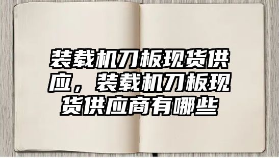 裝載機(jī)刀板現(xiàn)貨供應(yīng)，裝載機(jī)刀板現(xiàn)貨供應(yīng)商有哪些