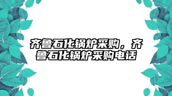 齊魯石化鍋爐采購，齊魯石化鍋爐采購電話