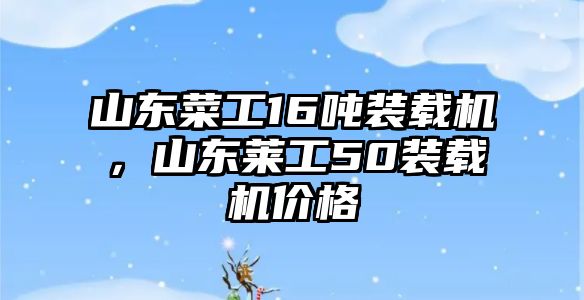 山東菜工16噸裝載機(jī)，山東萊工50裝載機(jī)價(jià)格