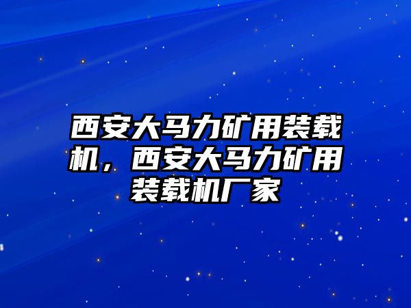 西安大馬力礦用裝載機(jī)，西安大馬力礦用裝載機(jī)廠家