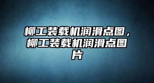 柳工裝載機潤滑點圖，柳工裝載機潤滑點圖片