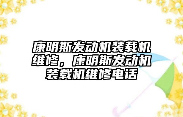 康明斯發(fā)動機裝載機維修，康明斯發(fā)動機裝載機維修電話